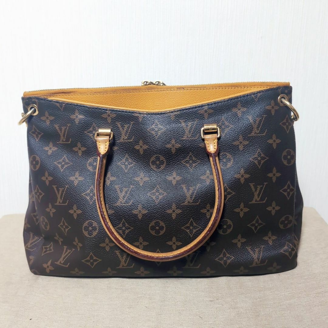 LOUIS VUITTON(ルイヴィトン)のルイヴィトン　モノグラム　パラスMM　サフラン　ハンドバッグ　2way レディースのバッグ(ハンドバッグ)の商品写真