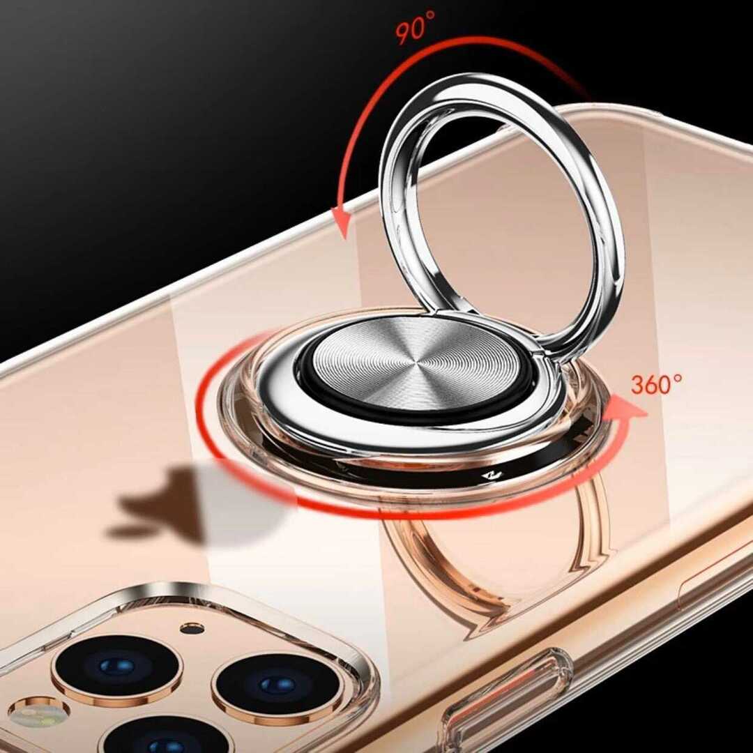 【iPhoneXSmax】リング付き スマホケース スマホ/家電/カメラのスマホアクセサリー(iPhoneケース)の商品写真