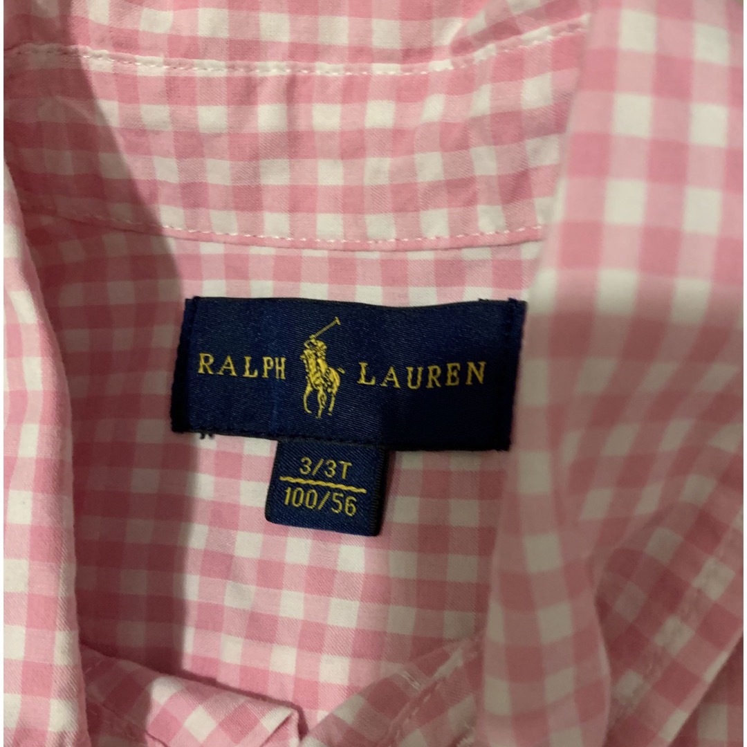 Ralph Lauren(ラルフローレン)のラルフローレン　ボタンダウンシャツ　3T キッズ/ベビー/マタニティのキッズ服男の子用(90cm~)(ブラウス)の商品写真