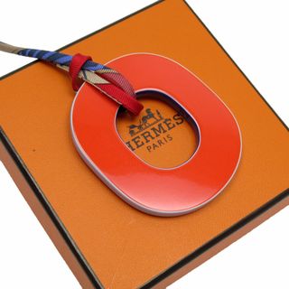 エルメス(Hermes)のエルメス HERMES ネックレス ラッカーウッド/シルク オレンジ/マルチカラー レディース 送料無料【中古】 w0336i(ネックレス)