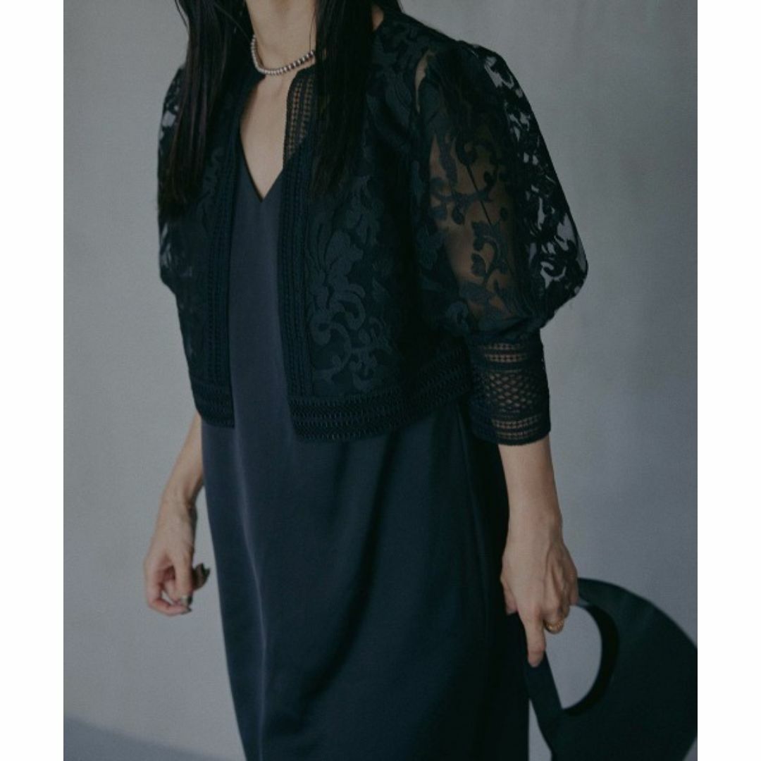 Ameri VINTAGE(アメリヴィンテージ)のAMERI  UND LACE BOLERO LAYERED DRESS レディースのワンピース(ロングワンピース/マキシワンピース)の商品写真