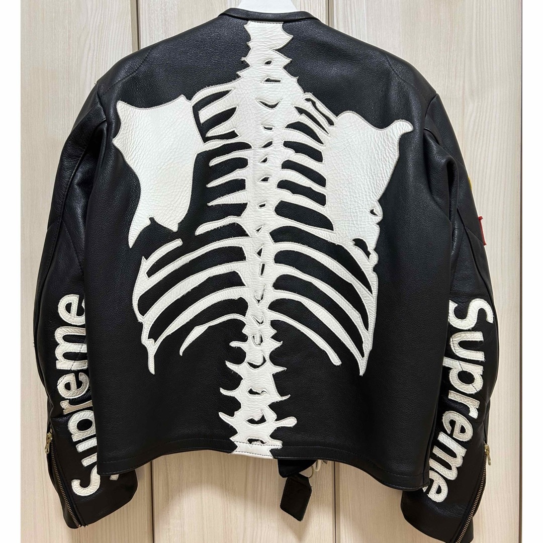 Supreme(シュプリーム)のSupreme Vanson Leather Bones Jacket オマケ付 メンズのジャケット/アウター(レザージャケット)の商品写真