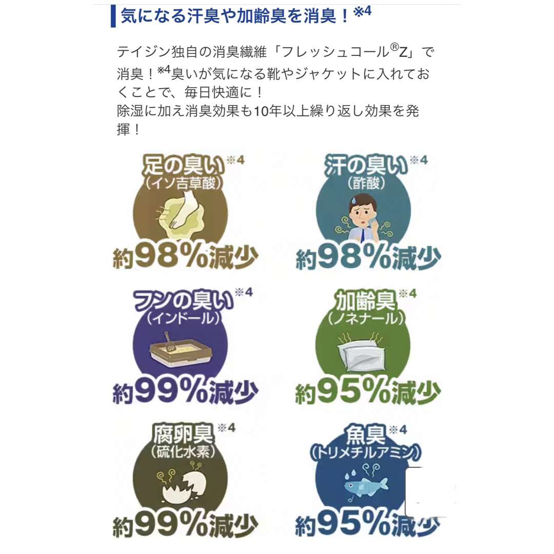 【専用】帝人 フロンティア 除湿剤 消臭 大4個 レギュラー12個 フック8個 インテリア/住まい/日用品のインテリア/住まい/日用品 その他(その他)の商品写真