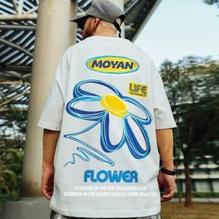 【大人気】Tシャツ ストリート 白 XL オーバーサイズ 半袖 ロック(Tシャツ/カットソー(半袖/袖なし))