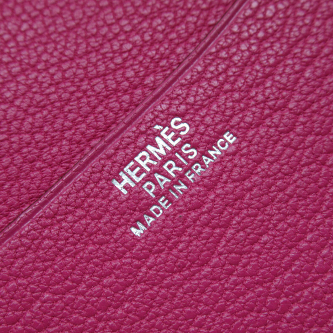 Hermes(エルメス)のエルメス HERMES 手帳カバー レザー グレージュ/マゼンタ レディース 送料無料【中古】 w0350a メンズのファッション小物(手帳)の商品写真