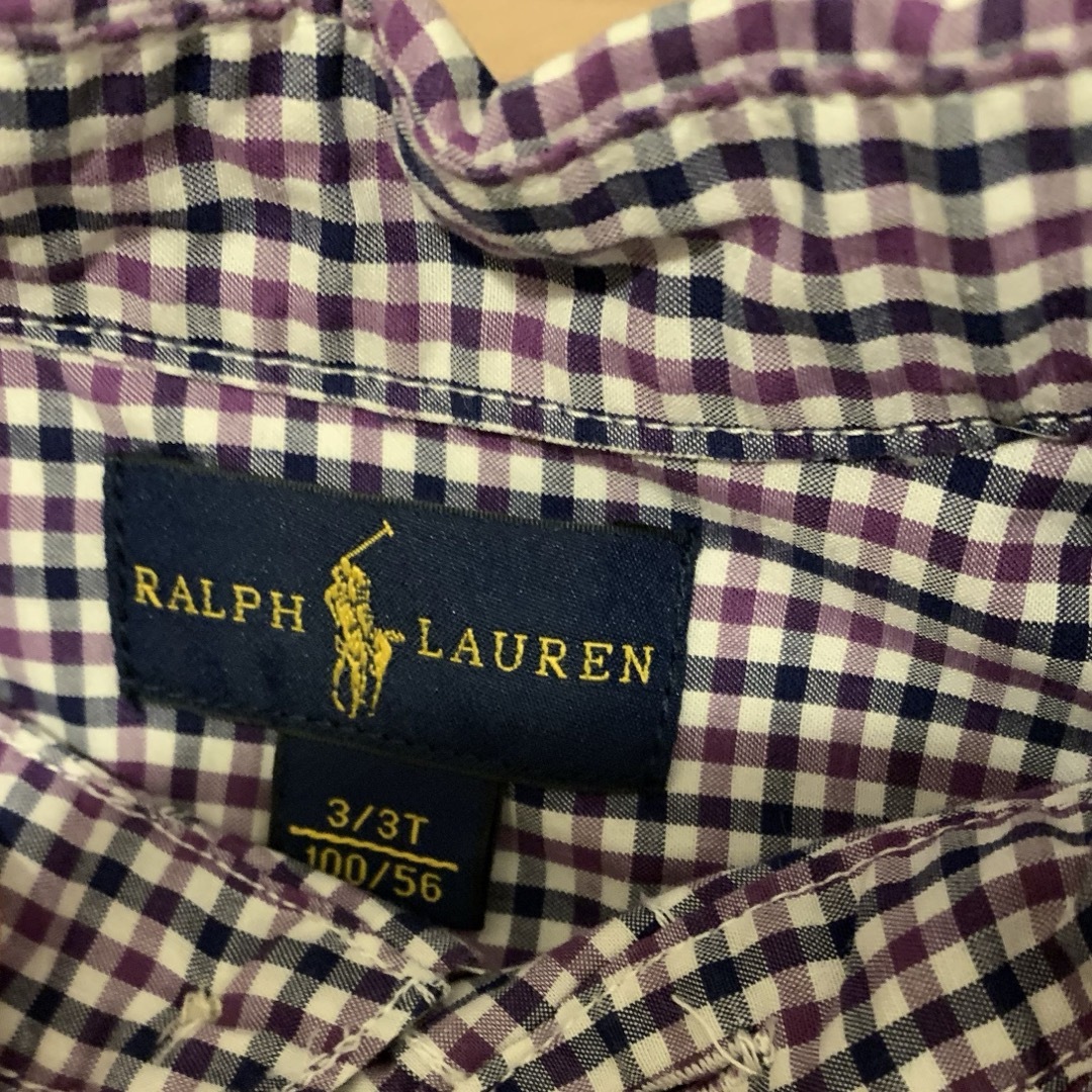 Ralph Lauren(ラルフローレン)のラルフローレン　ボタンダウンシャツ　3T キッズ/ベビー/マタニティのキッズ服男の子用(90cm~)(ブラウス)の商品写真