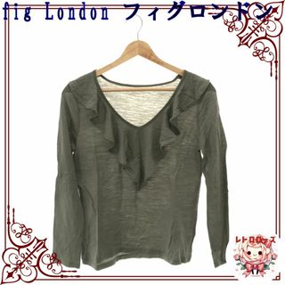 フィグロンドン(fig London)のfig London フィグロンドン トップス カットソー お洒落 フリル 長袖(カットソー(長袖/七分))