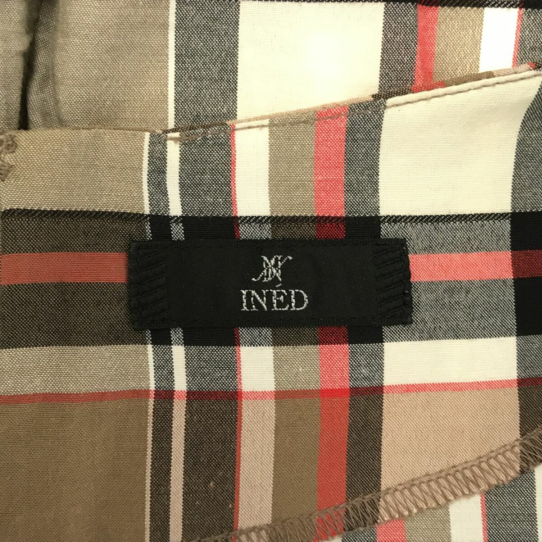 INED(イネド)のINED イネド トップス Tシャツ お洒落 半袖 レディース チェック柄 15 レディースのトップス(Tシャツ(半袖/袖なし))の商品写真