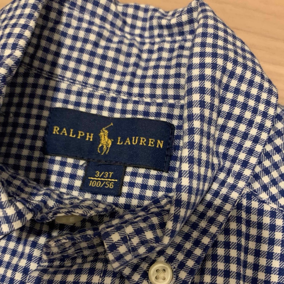 Ralph Lauren(ラルフローレン)のラルフローレン　ボタンダウンシャツ　3T キッズ/ベビー/マタニティのキッズ服男の子用(90cm~)(ブラウス)の商品写真