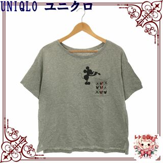 ユニクロ(UNIQLO)のUNIQLO ユニクロ トップス Tシャツ ミッキー ディズニー 半袖(Tシャツ(半袖/袖なし))