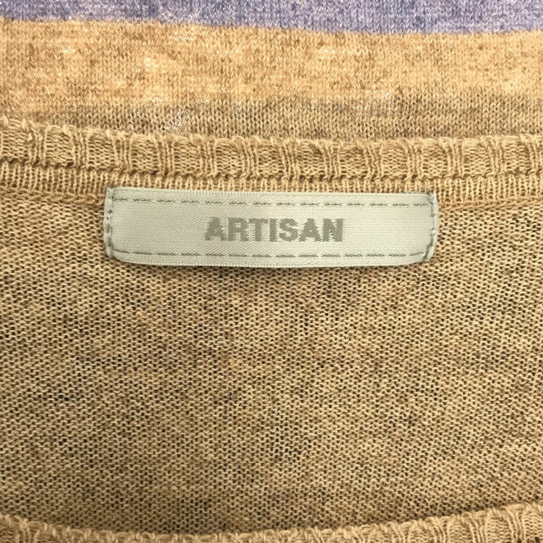 ARTISAN(アルティザン)のARTISAN アルチザン トップス ニット 薄手 Uネック カジュアル 袖なし レディースのトップス(ニット/セーター)の商品写真