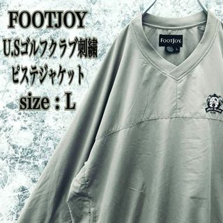 フットジョイ(FootJoy)のP10【大人気】US古着フットジョイアメリカゴルフクラブ刺繍ロゴピステジャケット(その他)