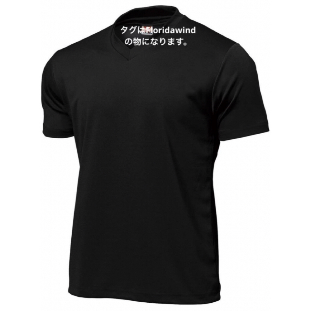 ドライ ライト Vネック Tシャツ 吸汗 速乾 ブラック P390-34 黒 メンズのトップス(Tシャツ/カットソー(半袖/袖なし))の商品写真