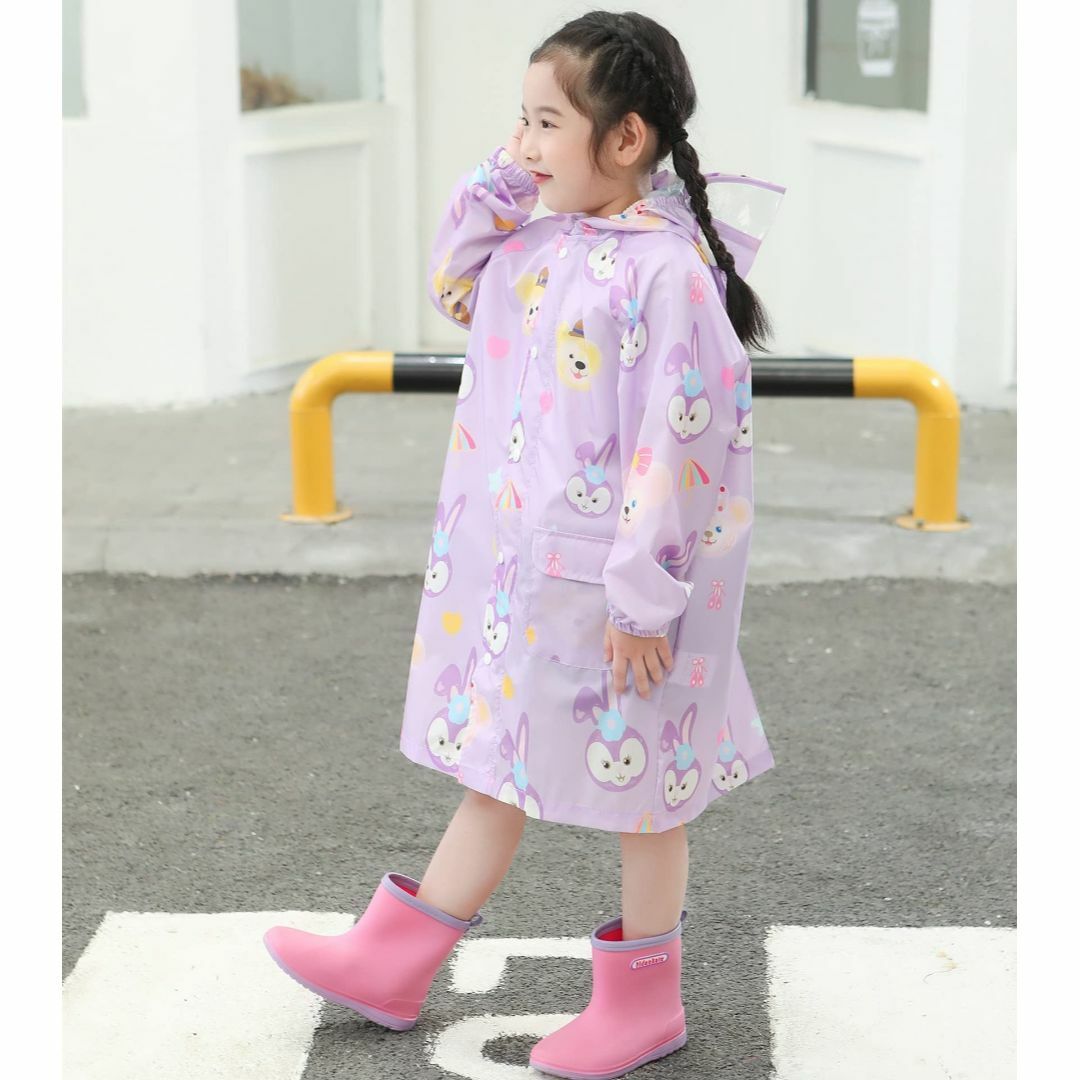 子供レインコート レインウェア ランドセル 男の子 女の子 キッズ カッパ ポン キッズ/ベビー/マタニティのベビー服(~85cm)(その他)の商品写真