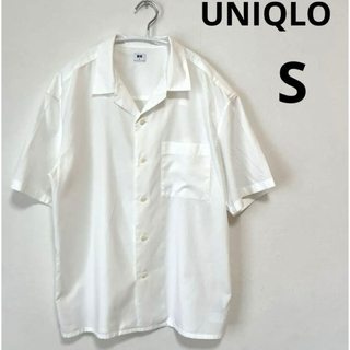ユニクロ(UNIQLO)のUNIQLO リネンブレンドオープンカラーシャツ（半袖）(Tシャツ/カットソー(半袖/袖なし))