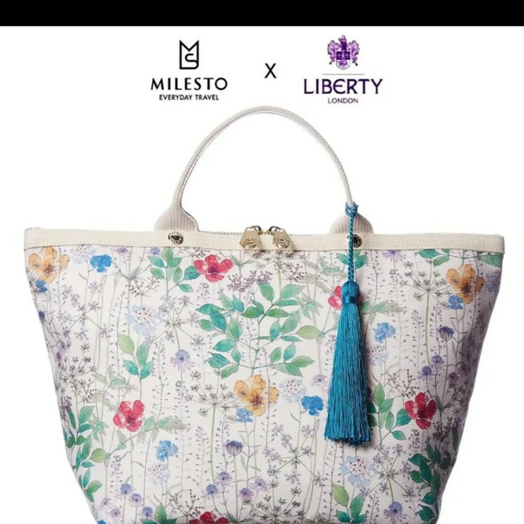 MILESTO(ミレスト)の新品MILESTO スウィートエスケープ リバティプリントトートバッグ レディースのバッグ(トートバッグ)の商品写真