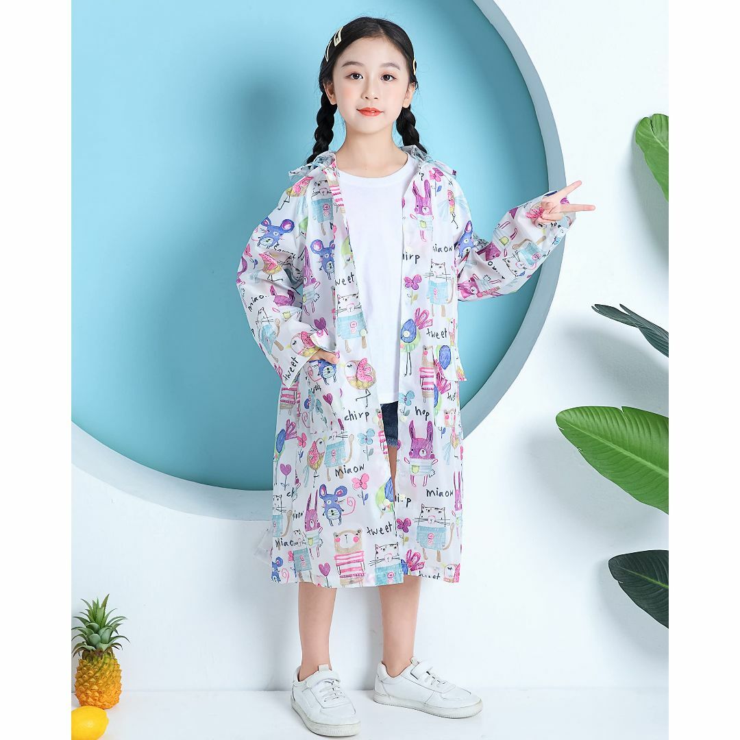 レインコート ランドセル 男の子 女の子 キッズレインウェア レインポンチョ 雨 キッズ/ベビー/マタニティのベビー服(~85cm)(その他)の商品写真