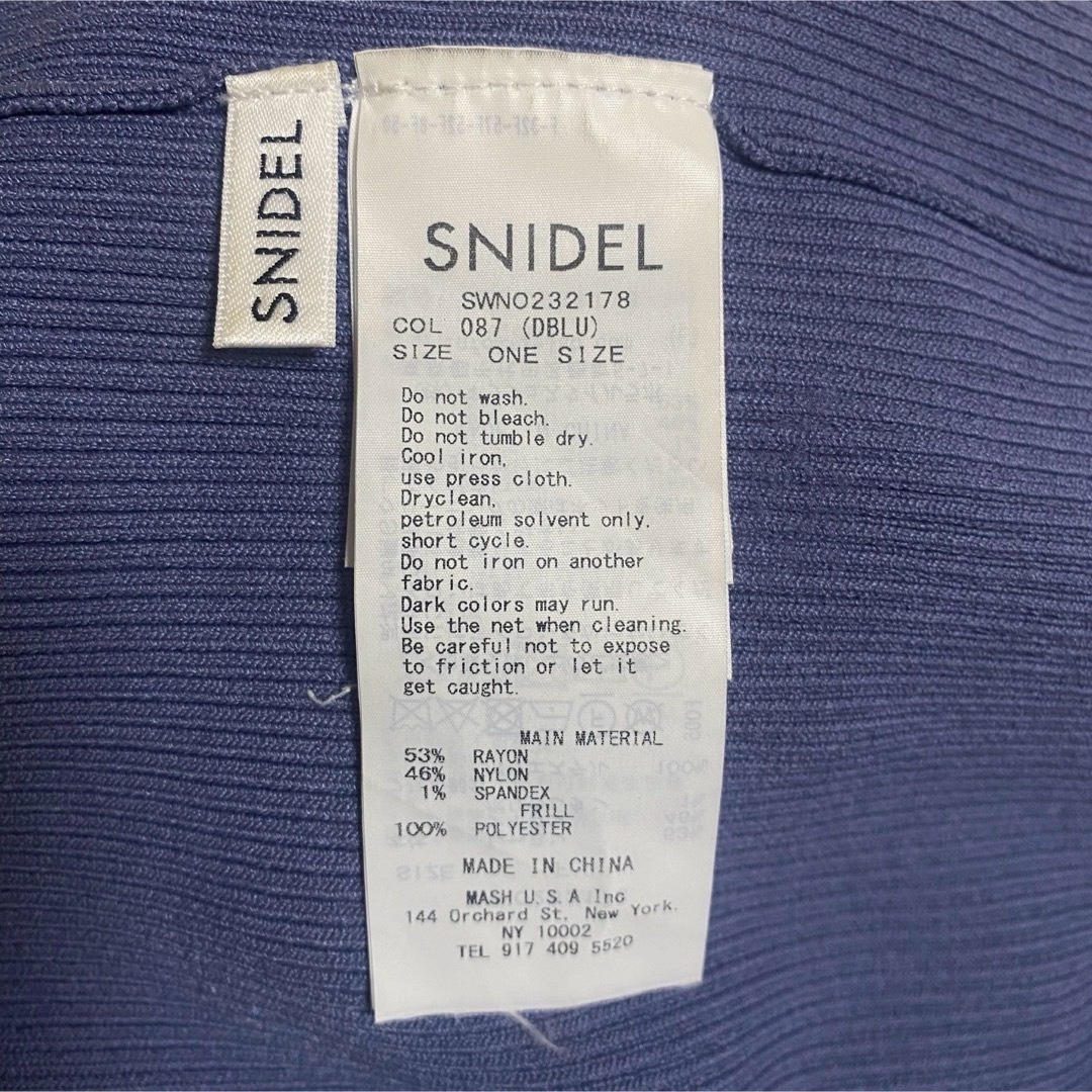 SNIDEL(スナイデル)のスナイデル　プリーツフリルドッキングワンピース レディースのワンピース(ロングワンピース/マキシワンピース)の商品写真
