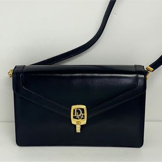 ディオール(Dior)の【美品】クリスチャンディオール Dior/ロゴレザーショルダーバッグ(ショルダーバッグ)