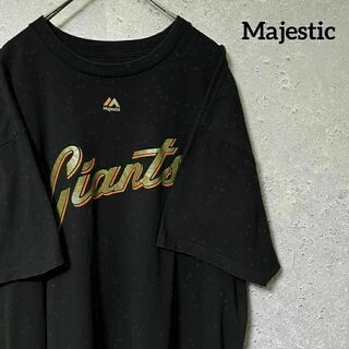 Majestic - Majestic マジェスティック Tシャツ 半袖 ジャイアンツ ポージー XL