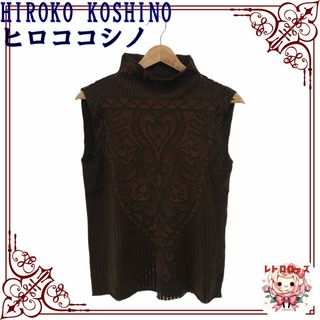 ヒロココシノ(HIROKO KOSHINO)のHIROKO KOSHINO ヒロココシノ トップス カットソー ノースリーブ(カットソー(半袖/袖なし))