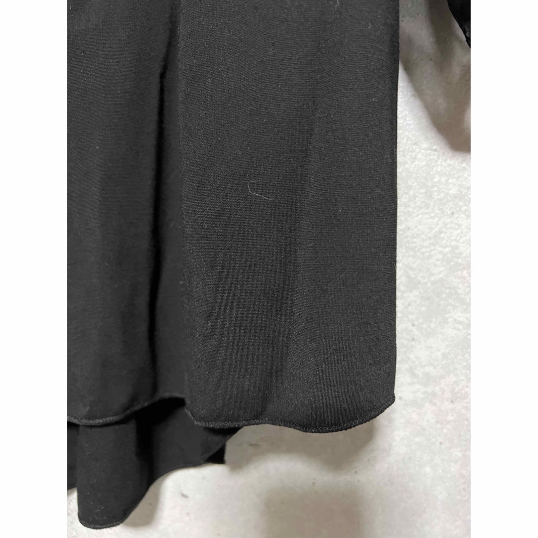 Bou Jeloud(ブージュルード)のブージュルード　シアースリーブ　黒　夏ブラウス　シースルー boujeloud メンズのトップス(Tシャツ/カットソー(半袖/袖なし))の商品写真