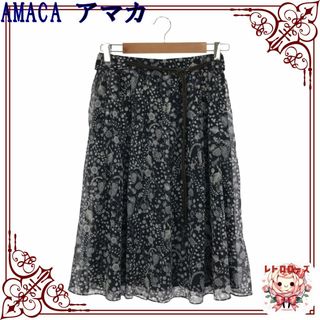 AMACA - AMACA アマカ スカート ひざ丈スカート シフォンスカート