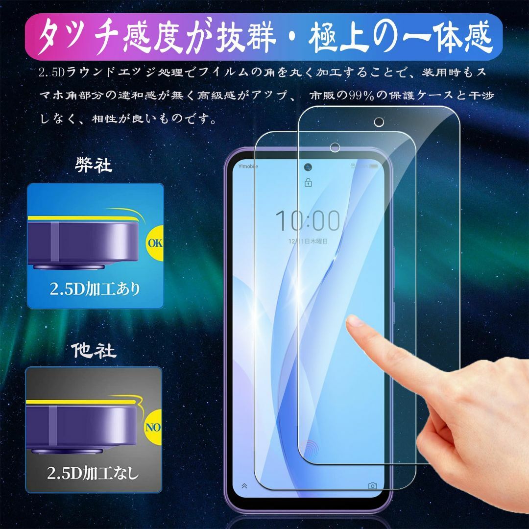 【特価商品】【 ブルーライトカット 】【2枚セット】For ZTE Libero スマホ/家電/カメラのスマホアクセサリー(その他)の商品写真