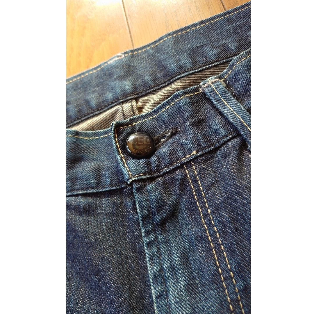 Lee(リー)の送料込み　Lee  ブラックライダー　ユーズド　ダメージ加工　デニム　Lサイズ メンズのパンツ(デニム/ジーンズ)の商品写真