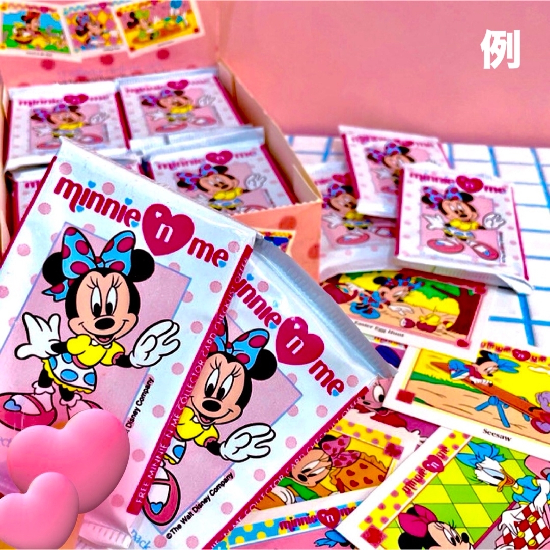 Disney(ディズニー)のビンテージ レトロ ミニー トレカ ディズニー メモ 5袋セット エンタメ/ホビーのおもちゃ/ぬいぐるみ(キャラクターグッズ)の商品写真