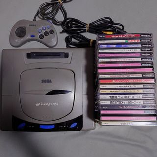 セガ(SEGA)のセガサターン 本体＋ソフト15枚セット W (家庭用ゲーム機本体)