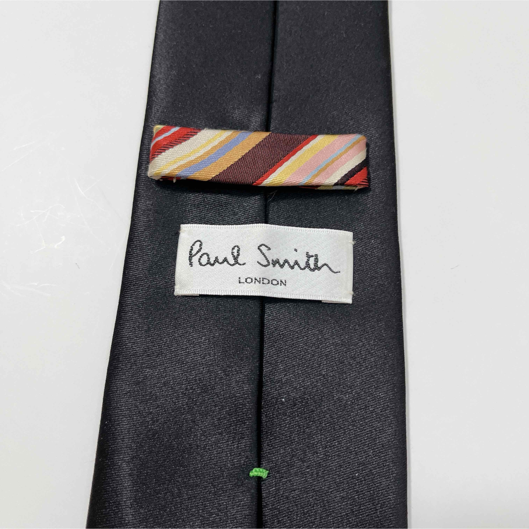 Paul Smith(ポールスミス)の美品 ポールスミス ネクタイ ハイブランド ソリッドタイ 無地 マルチストライプ メンズのファッション小物(ネクタイ)の商品写真