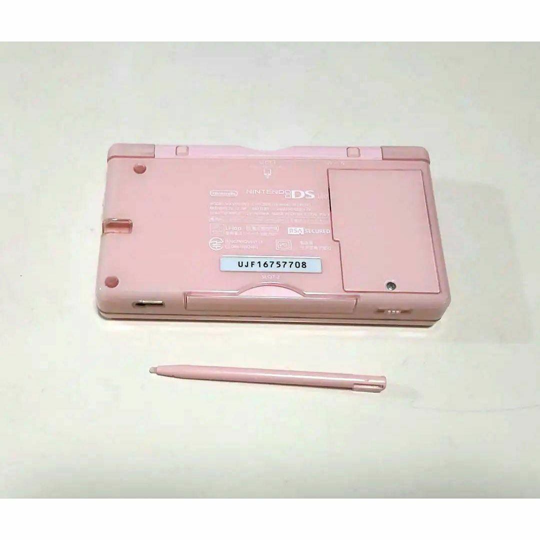 ニンテンドーDS(ニンテンドーDS)の【中古・美品】ニンテンドーDS Lite Noble Pink箱付B10 エンタメ/ホビーのゲームソフト/ゲーム機本体(携帯用ゲーム機本体)の商品写真