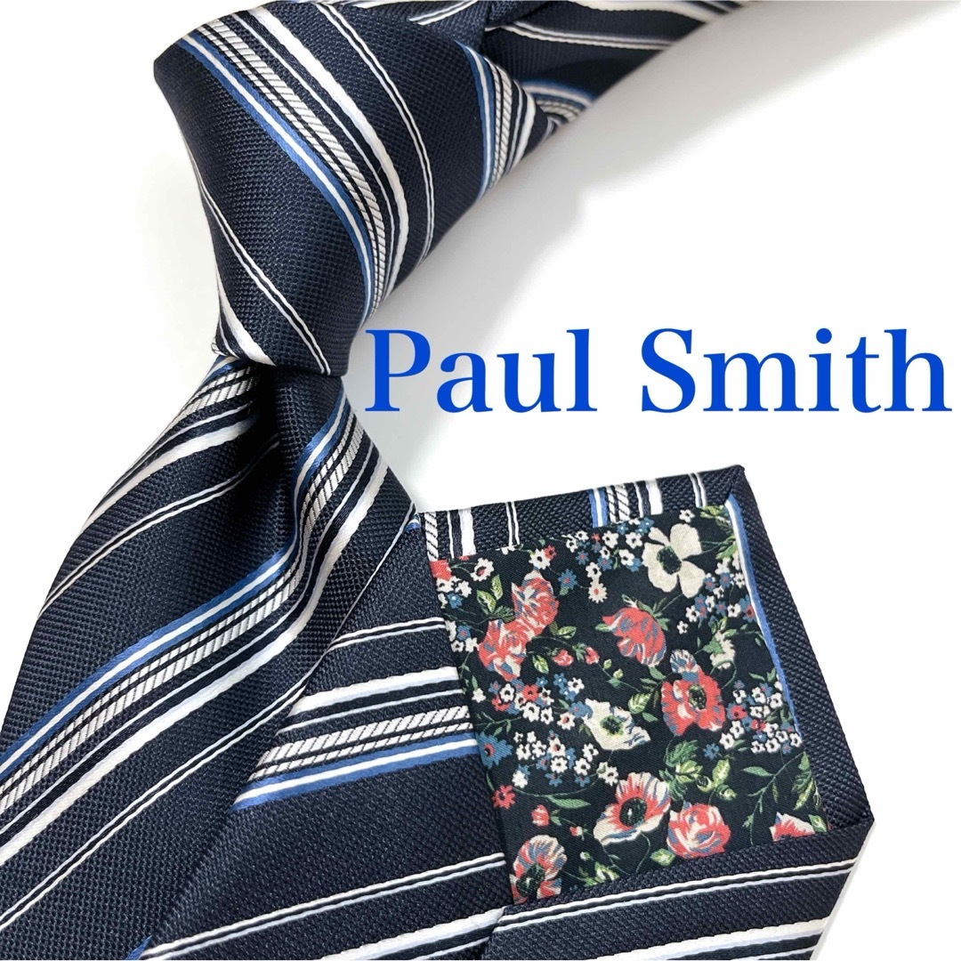 Paul Smith(ポールスミス)の美品 現行タグ ポールスミス ネクタイ ハイブランド レジメンタル ストライプ柄 メンズのファッション小物(ネクタイ)の商品写真