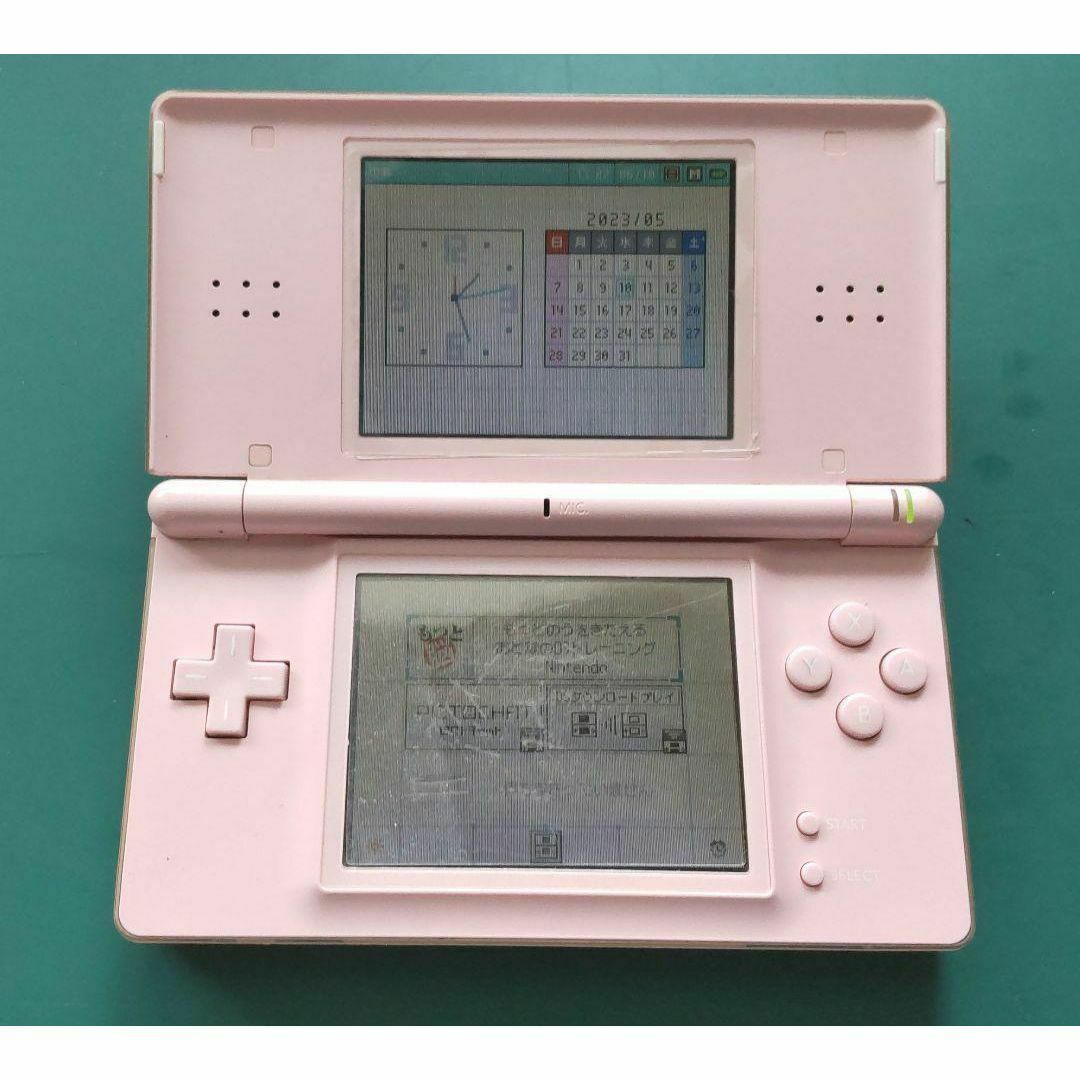 ニンテンドーDS(ニンテンドーDS)の【中古・訳あり】ニンテンドーDS Lite ノーブルピンク 充電器、ソフト付 エンタメ/ホビーのゲームソフト/ゲーム機本体(携帯用ゲーム機本体)の商品写真