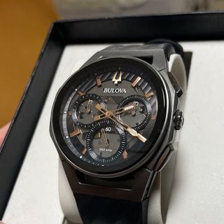 Bulova - 新品ベルト付き ブローバ カーブ Bulova curv チタン ラバー