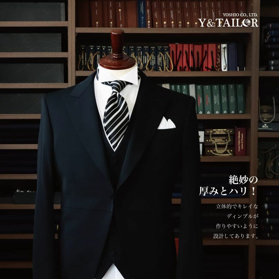 【色: モーニングＢ／ブラック】[Y&TAILOR] モーニング用ネクタイ オリ メンズのファッション小物(その他)の商品写真