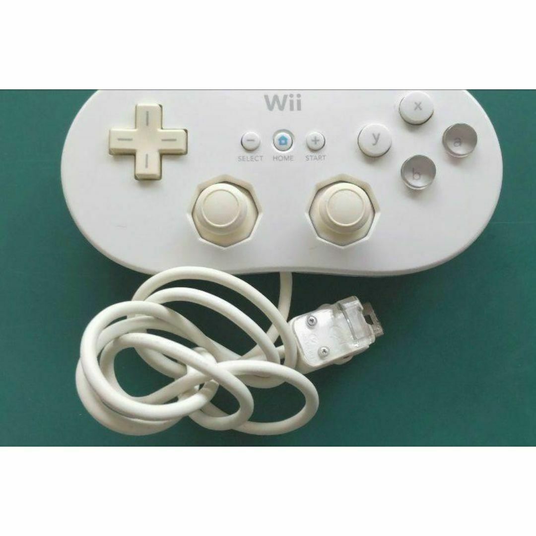 Wii(ウィー)の【中古・良品】Nintendo Wii クラシックコントローラー ホワイト 白 エンタメ/ホビーのゲームソフト/ゲーム機本体(その他)の商品写真