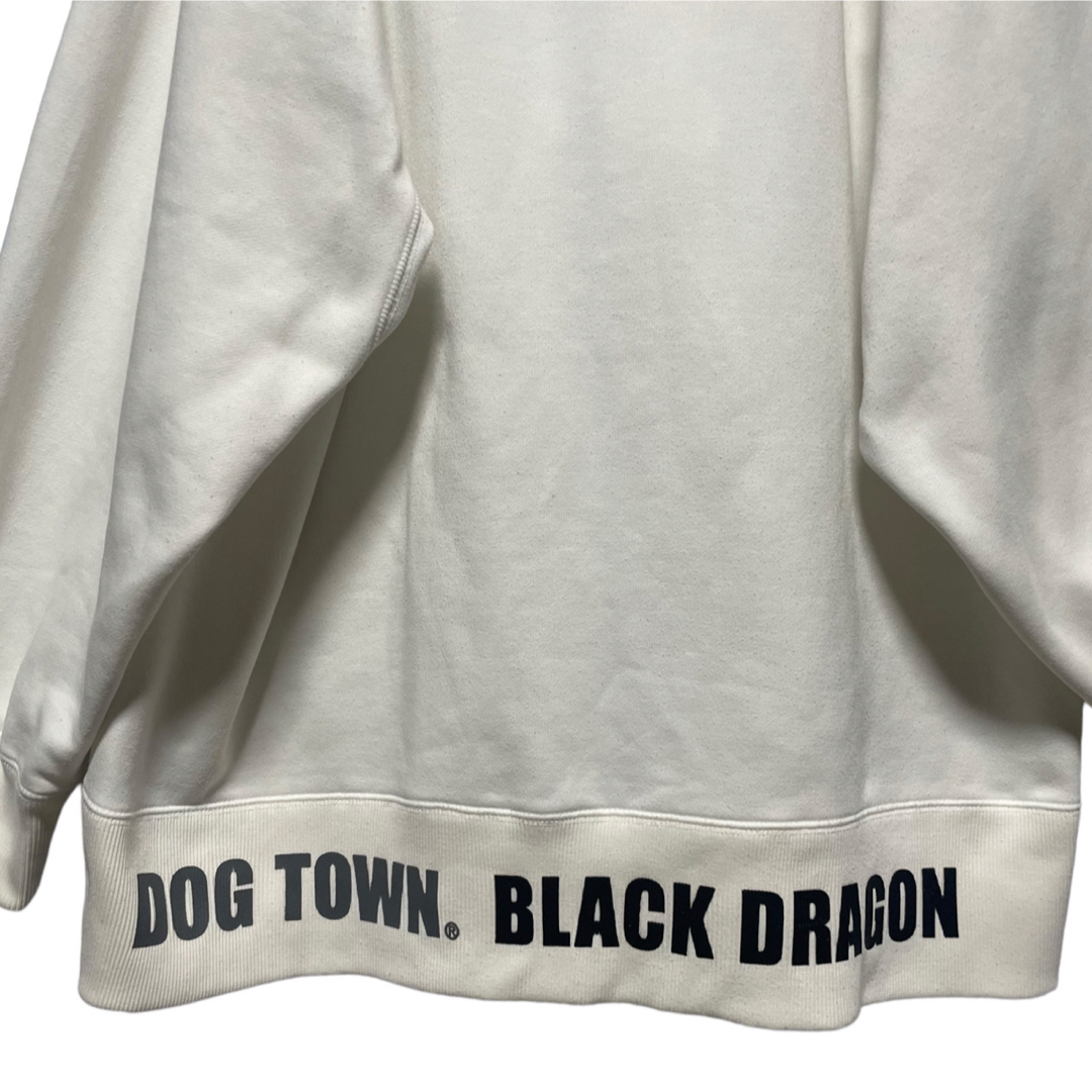 DOG TOWN(ドッグタウン)の90s DOGTOWNドッグタウン 黒龍 大判 刺繍 ジップアップパーカー XL メンズのトップス(パーカー)の商品写真