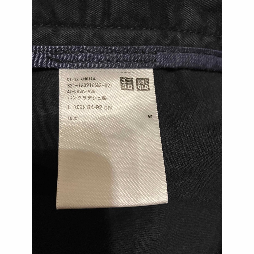 UNIQLO(ユニクロ)のユニクロ　チノハーフパンツ　ネイビー　L メンズのパンツ(ショートパンツ)の商品写真