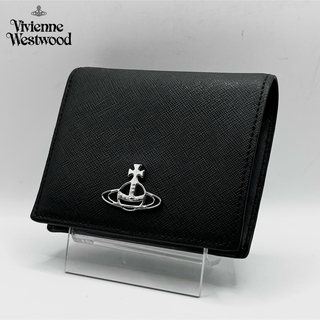 ヴィヴィアンウエストウッド(Vivienne Westwood)の極美品 ヴィヴィアンウエストウッド 二つ折り財布 DEBBIE オーブ ブラック(財布)