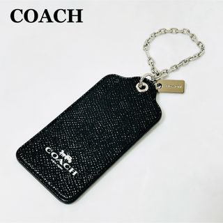 COACH - 新品 COACH コーチ バッグチャーム レザー ブラック