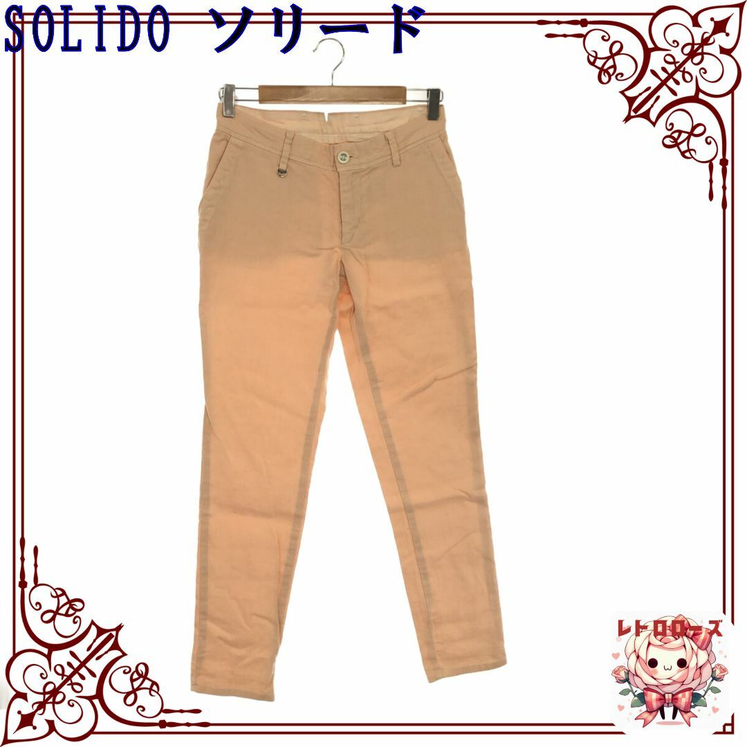 SOLIDO(ソリード)のSOLIDO ソリード パンツ チノパン 細身 オフィスカジュアル 薄手 レディースのパンツ(チノパン)の商品写真