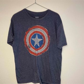 マーベル(MARVEL)のUS古着 半袖　キャプテンアメリカCAPTAIN 盾マーベルMARVELアメコミ(Tシャツ/カットソー(半袖/袖なし))