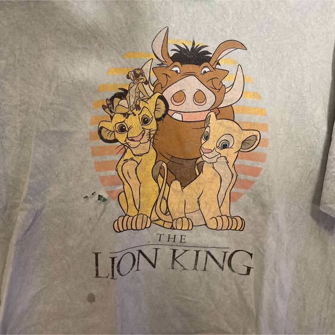 Disney(ディズニー)の『US古着』Disney ディズニー ライオンキング 古着 プリント半袖Tシャツ メンズのトップス(Tシャツ/カットソー(半袖/袖なし))の商品写真