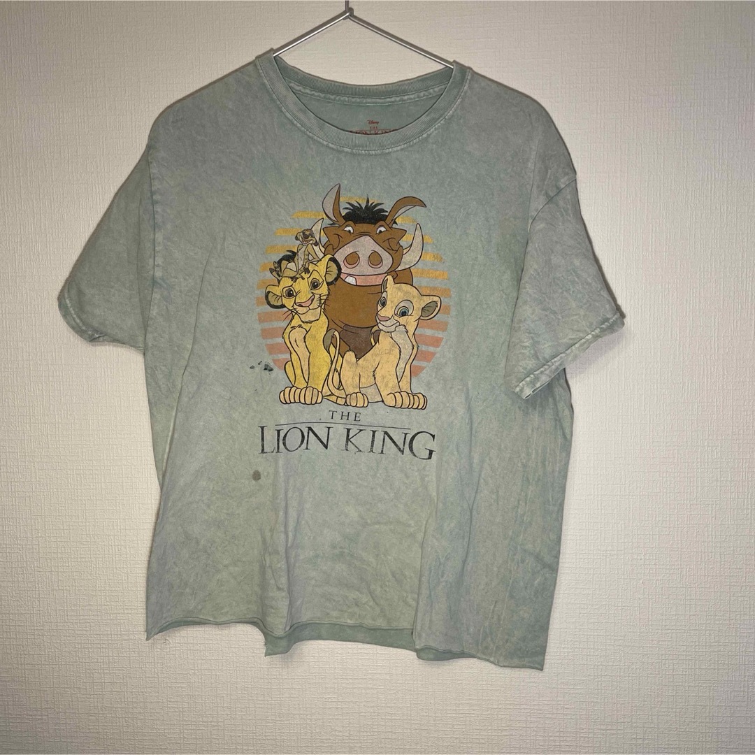 Disney(ディズニー)の『US古着』Disney ディズニー ライオンキング 古着 プリント半袖Tシャツ メンズのトップス(Tシャツ/カットソー(半袖/袖なし))の商品写真