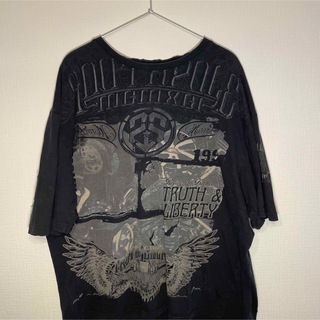 サウスポール(SOUTH POLE)の『US古着』vintage   ブラック　半袖Tシャツ　バイク　ビンテージ(Tシャツ/カットソー(半袖/袖なし))
