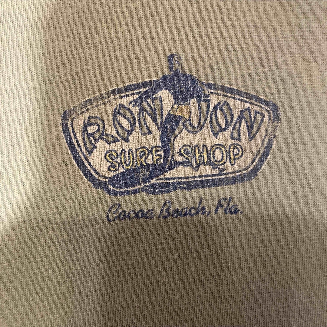 『US古着』RONJON ビンテージ　vintage  半袖Tシャツ　グリーン メンズのトップス(Tシャツ/カットソー(半袖/袖なし))の商品写真