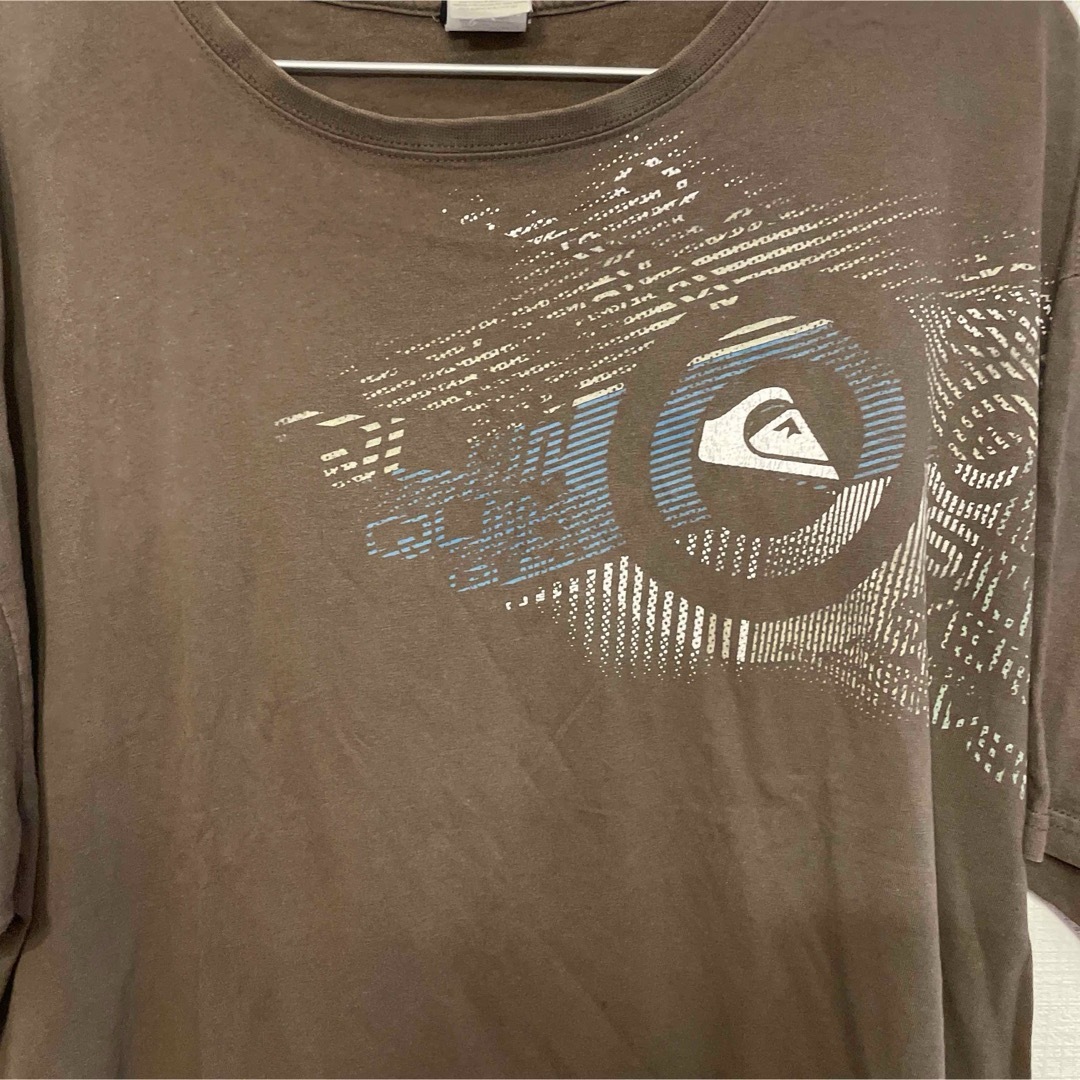 QUIKSILVER(クイックシルバー)の90’s “QUIKSILVER”  USA  ブラウン半袖Tシャツ　ビンテージ メンズのトップス(Tシャツ/カットソー(半袖/袖なし))の商品写真