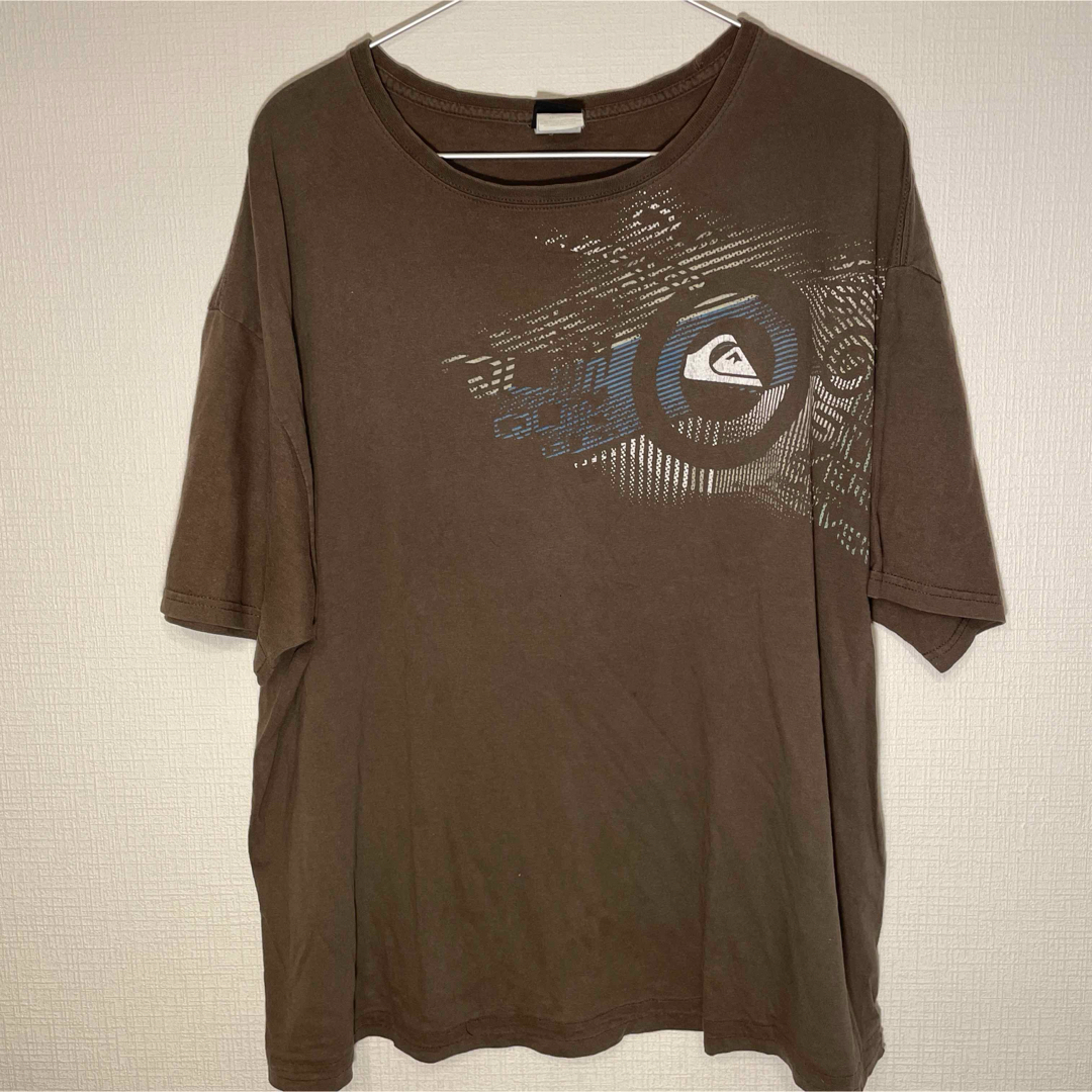 QUIKSILVER(クイックシルバー)の90’s “QUIKSILVER”  USA  ブラウン半袖Tシャツ　ビンテージ メンズのトップス(Tシャツ/カットソー(半袖/袖なし))の商品写真